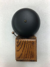 Antique Alarm Bell in Oak Case picture