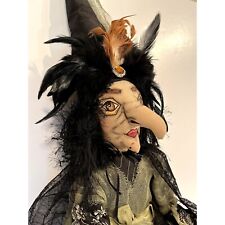 Joe Spencer Halloween Witch Gallerie II Gathered Traditions Decor Doll picture