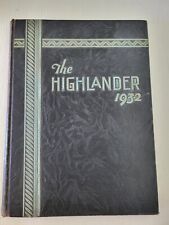 Vintage Dallas Highland Park High School Yearbook 1932 The Highlander picture