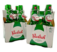 8 Empty Grolsch Swing Top Green Beer Bottles w/seals Home Brewing *Free Shipping picture