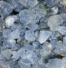 1/2 lb Rough natural blue Celestite Crystal Chunks & pieces rock specimens picture