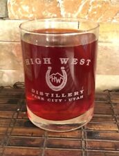 HIGH WEST Collectible Whiskey Glass 8 Oz picture