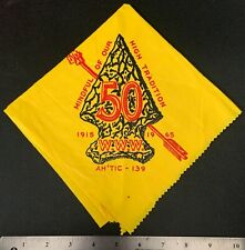 Vintage 1965 OA AH-TIC LODGE 139 50th Anniversary Order of the Arrow NECKERCHIEF picture