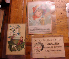 3 Antique 1890s Trade Cards Milwaukee CREAM CITY WOVEN WIRE WORKS 4X6