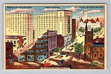 Albany NY-New York, Wellington Hotel, State Capital Building,Vintage Postcard picture