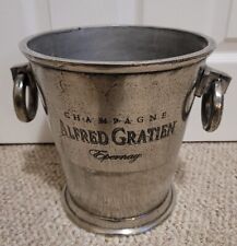  French Champagne Ice Bucket Alfred Gratien Epernay Cast Aluminum. Read picture