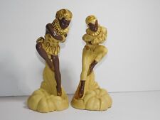 VTG 50's DEVONWARE Harlequin Ballet Dance pair sculpture figurines picture