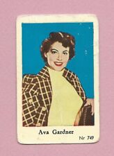 1955-58 Dutch Gum Card Nr #749 Ava Gardner picture