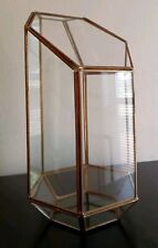 Geometric Terrarium Glass And Brass Framed picture
