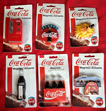 Vintage 4-1995 and 2-1997 Coca-Cola Magnets Lot Of 6 Different NIP Sealed READ picture