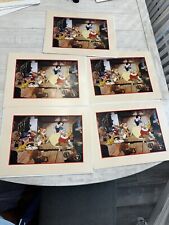 Disney Store -Snow White 1994 Exclusive Lithograph Wall Art NEW  Set of 5 picture