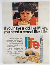 1976 Quaker Life Cereal Mikey Vintage Print Ad Poster Man Cave Art Deco 70's picture