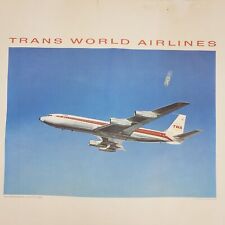 Vintage Trans World Airlines Poster ART TWA Starstream 22x17