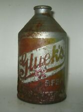 Old GLUEK'S SILVER GROWLER CONE TOP CROWNTAINER BEER CAN IRTP picture