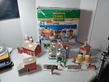 From The Country Memories Collection Christmas Village Set Farm House & Barn  picture