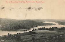 c1910 Birds Eye View Second Third Bays Highland Lake 1908 Winsted CT P129 picture