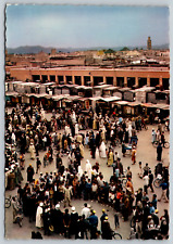 c1970s Place Djemaa El F'NA Marrakech Vintage Postcard picture