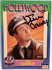 Tim Conway Comedian Actor #66 Signed Hollywood Starline Trading Card 1991 picture
