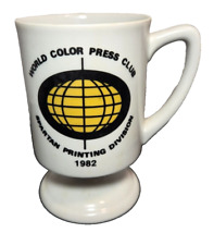 Vtg Coffee Cup World Color Press Club 1982 Printing Advertising 1980s Movie Prop picture