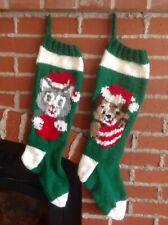 Personalized Hand Knit Christmas Stocking picture