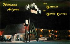 Automobiles Belaire Motel Route 66 Williams Arizona Tichnor Postcard 20-4107 picture