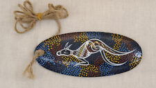 Aboriginal Australia Hand Dot Painted Wood Bullroarer picture