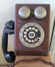 Western Electric Dial Wall Mount Telephone Retro Vintage Old Style Bells picture