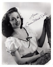 CAREN MARSH-DOLL HAND SIGNED 8x10 PHOTO+COA       LOVELY POSE      WIZARD OF OZ  picture