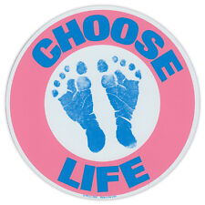 Round Magnet - Choose Life - Pro Life Anti Abortion - Magnetic Bumper Sticker picture