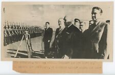 12 August 1942 press photo of Churchill, Harriman, and Molotov in Moscow picture