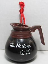 RARE Tim Hortons 2009 COFFEE POT CHRISTMAS Tree Ornament First Design Issued picture