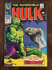 Incredible Hulk 104 FN- 1968 Marvel, Stan Lee, Friedrich, Severin, Rhino picture