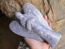 Lepidolite Crystal Carved Large Giant Angel good luck healing Polished Statue 1K picture