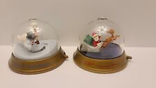 2 Blockbuster~Rudolph & FROSTY The SNOWMAN Spinning Christmas Ornament 1999 picture