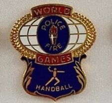 Old 1985 World Police and Fire Games San Jose California HANDBALL Event Pin picture