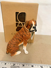 Country Artists Best In Show Boxer Sitting Hand Painted Dog Figurine CA03355 picture