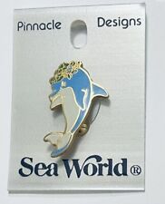 Sea World Dolly Dolphin Pinnacle Designs Pin Back Vintage 1988 picture