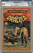 Tomb of Dracula #1 CGC 8.0 1972 1210243011 1st app. Dracula in a Marvel comic picture