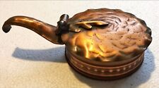 Vintage Gregorian Hand-Hammered Solid Copper Silent Butler Pot Handle Decorative picture