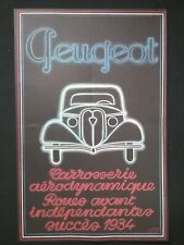 1934 PEUGEOT ADVERTISING POSTER  ,  FRENCH CAR HISTORY (6) picture