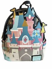 HTF Rare Loungefly Disneyland Paris Sleeping Beauty Castle Mini Backpack NWT picture