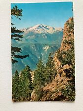 DR JIM STAMPS PIKES PEAK 1960 POSTCARD VINTAGE COLORADO SUMMIT POSTED picture