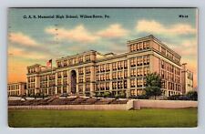 Wilkes Barre PA-Pennsylvania, G.A.R Memorial High School, Vintage Postcard picture