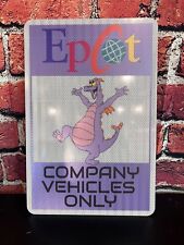 Walt Disney World Epcot Figment Company Vehicle Only Sign picture