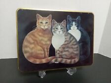 1995 Stephen Lawrence Empty Stationery Tin The Three Cats picture