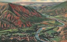 Vintage Postcard 1948 Panorama Glenwood Springs Colorado River Valley Lookout CO picture