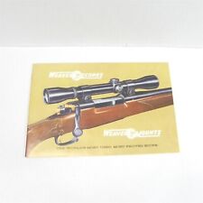 VINTAGE 1960 WEAVER SCOPES CATALOG SALES BROCHURE GUNS HUNTING SIGHTS AD picture