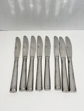 Mikasa  Meridian Stainless Dinner Knives Flatware Glossy Place Knife Lot Of 8 picture
