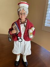 Nurse Figurine Department 56 Christmas Doctor Gift Dr Stethoscope 10” RX Doll picture