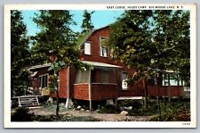 East Lodge. Higby Camp. Big Moose New York Vintage Postcard picture